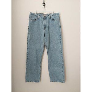 Vintage Eddie Bauer Mens Jeans- Light Wash Loose Fit Denim Pants